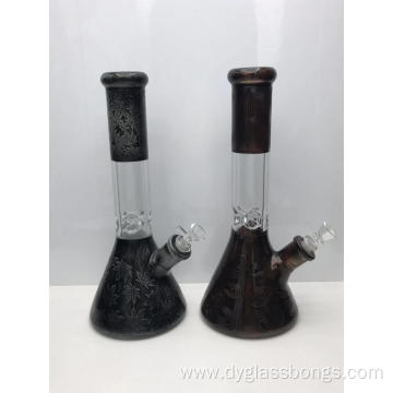 Thick High Borosilicate Art Glass Beaker Bongs